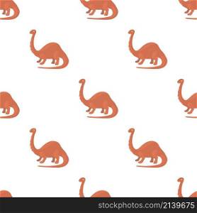 Apatosaurus dinosaur pattern seamless background texture repeat wallpaper geometric vector. Apatosaurus dinosaur pattern seamless vector