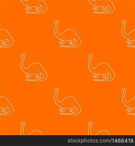 Apatosaurus dinosaur pattern vector orange for any web design best. Apatosaurus dinosaur pattern vector orange