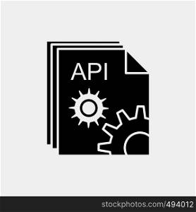 Api, app, coding, developer, software Glyph Icon. Vector isolated illustration. Vector EPS10 Abstract Template background