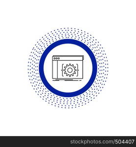 Api, app, coding, developer, software Line Icon. Vector isolated illustration. Vector EPS10 Abstract Template background