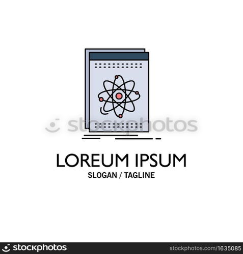 Api, application, developer, platform, science Flat Color Icon Vector
