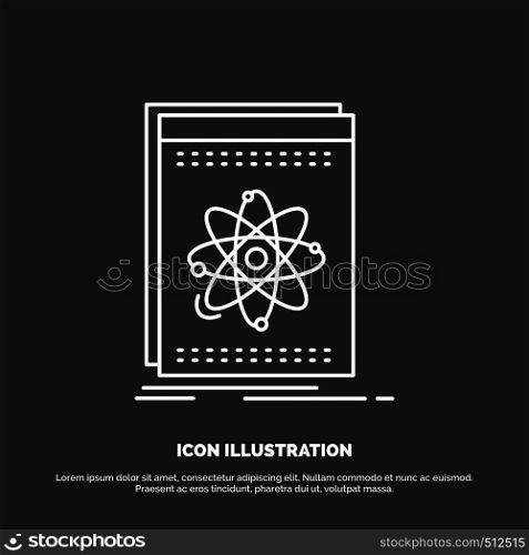 Api, application, developer, platform, science Icon. Line vector symbol for UI and UX, website or mobile application. Vector EPS10 Abstract Template background