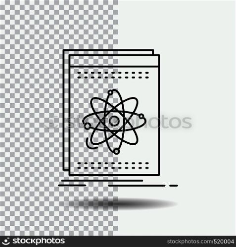 Api, application, developer, platform, science Line Icon on Transparent Background. Black Icon Vector Illustration. Vector EPS10 Abstract Template background