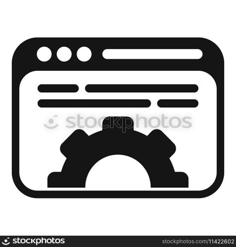Api code icon simple vector. Develop program php. Monitor tech. Api code icon simple vector. Develop program php