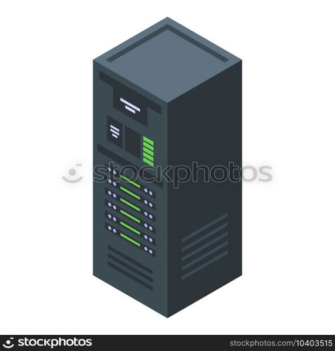 Api data server icon isometric vector. Software cloud. Program connection. Api data server icon isometric vector. Software cloud