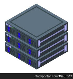 Api server icon isometric vector. Code web. Develop interface. Api server icon isometric vector. Code web