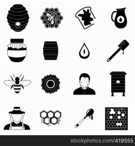 Apiary black simple icon for web and mobile devices. Apiary black simple icon
