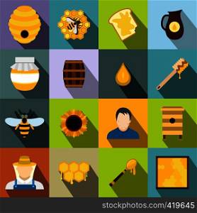 Apiary flat icon for web and mobile devices. Apiary flat icon