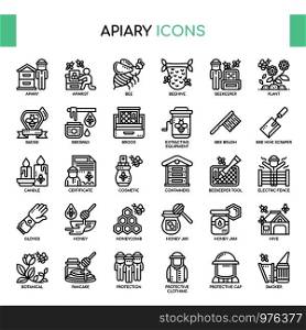 Apiary , Thin Line and Pixel Perfect Icons
