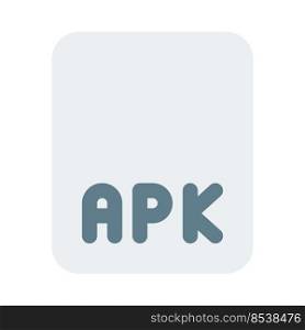 APK file extension is an android package file that used to distribute applications