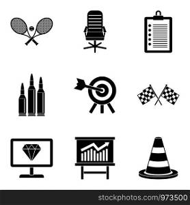 Apotheosis icons set. Simple set of 9 apotheosis vector icons for web isolated on white background. Apotheosis icons set, simple style