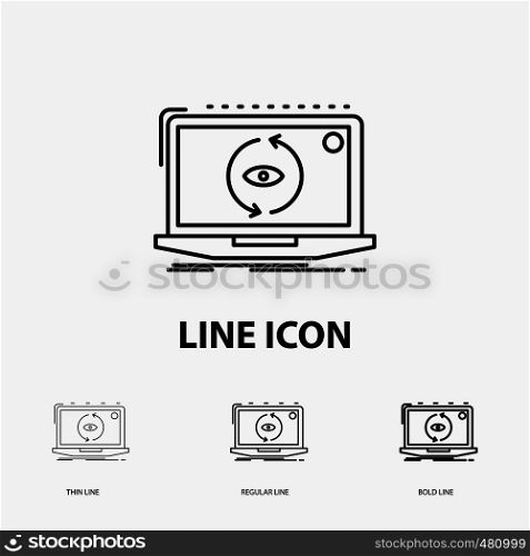 App, application, new, software, update Icon in Thin, Regular and Bold Line Style. Vector illustration. Vector EPS10 Abstract Template background