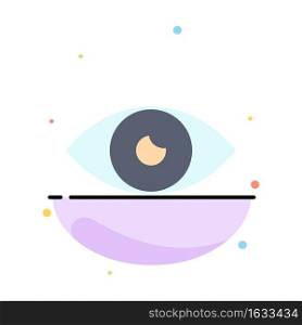 App, Basic Icon, Design, Eye, Mobile Abstract Flat Color Icon Template