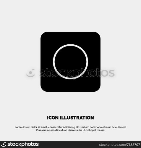 App, Browser, Maximize solid Glyph Icon vector