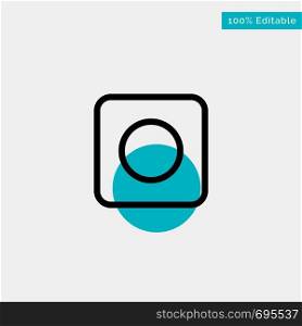 App, Browser, Maximize turquoise highlight circle point Vector icon