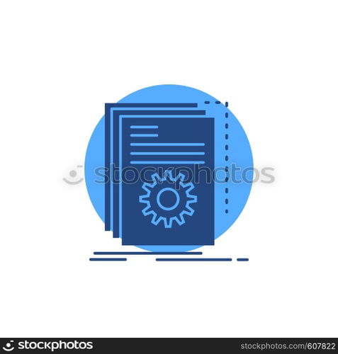 App, build, developer, program, script Glyph Icon.. Vector EPS10 Abstract Template background