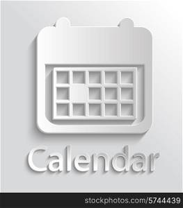 App Icon gray Calendar with Shadow
