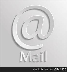 App Icon gray mail with shadow