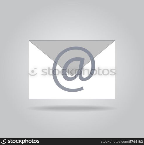 App icon mail letter with shadow