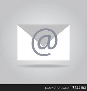 App icon mail letter with shadow