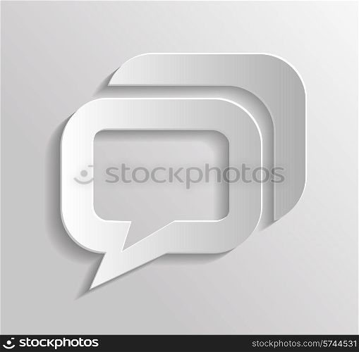 App icon metal message with shadow
