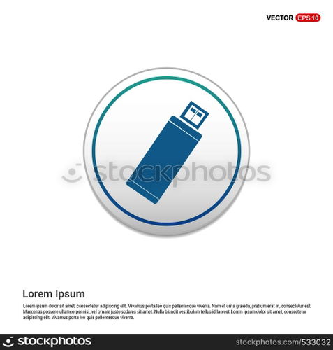 App window interface icon - white circle button