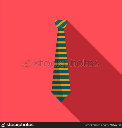 Apparel tie icon. Flat illustration of apparel tie vector icon for web design. Apparel tie icon, flat style