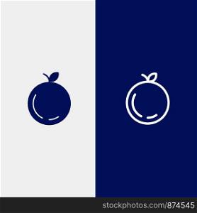 Apple, China, Chinese Line and Glyph Solid icon Blue banner