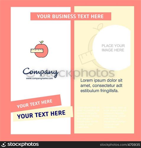 Apple Company Brochure Template. Vector Busienss Template