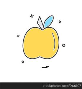apple food furit icon vector design