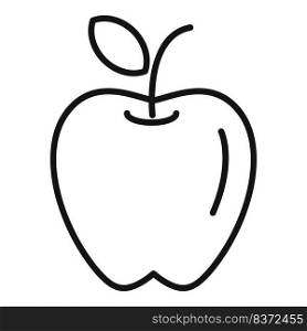Apple food icon outline vector. Diet food. Shape balance. Apple food icon outline vector. Diet food