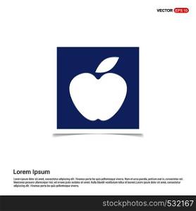 Apple fruit icon - Blue photo Frame