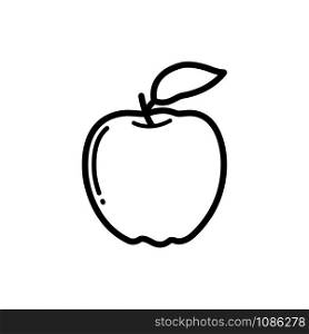 apple fruit icon vector design template
