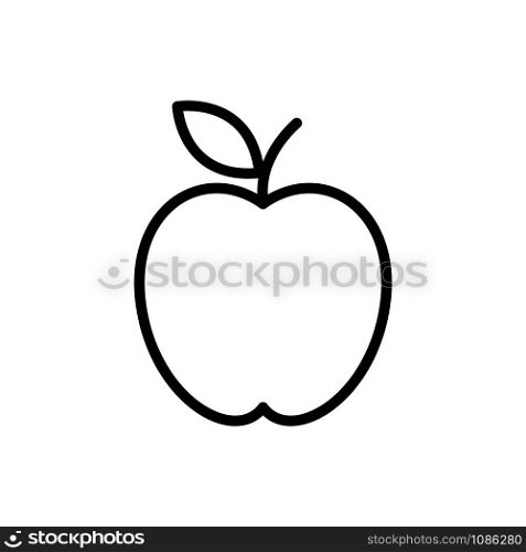 apple fruit icon vector design template