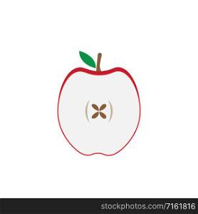 Apple fruit logo vector