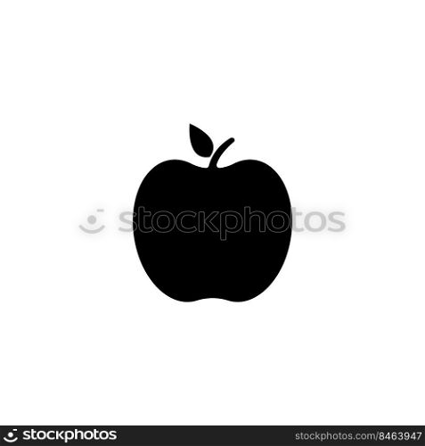 Apple fruit logo. vector illustration simple design