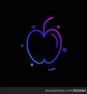 apple fruit study icon vector design