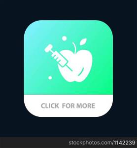 Apple, Gravity, Science Mobile App Button. Android and IOS Glyph Version