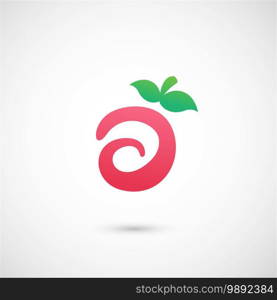 Apple Icon - alphabet shape A illustration