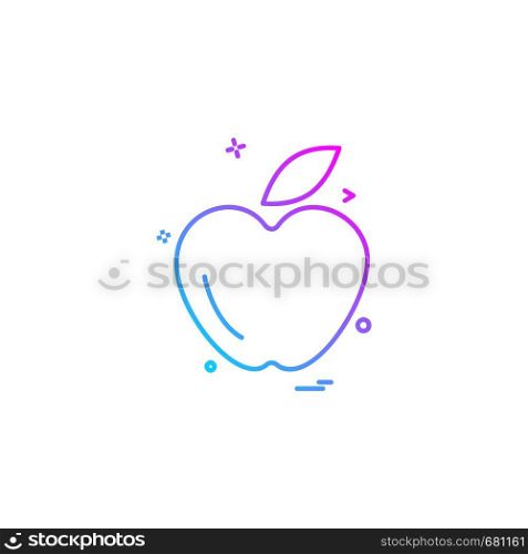 Apple icon design vector