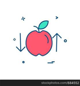 Apple icon design vector