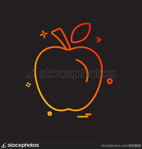 Apple icon design vector