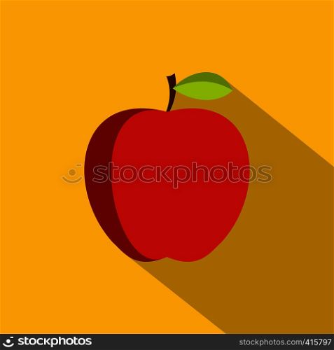 Apple icon. Flat illustration of apple vector icon for web. Apple icon, flat style