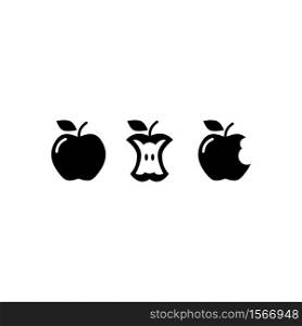 Apple icon in trendy flat design