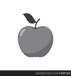 Apple icon isolated on white background. Vector illustration
