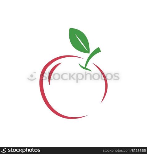 Apple icon logo design illustration template vector