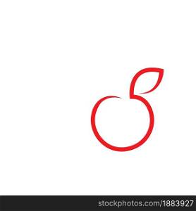 Apple icon vector illustration design template