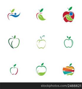 Apple Icons Set - Isolated On White Background - Vector Illustration, Graphic Design Editable For Your Design. Apple Logo