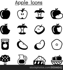 Apple icons vector image