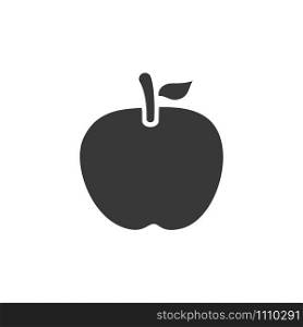 Apple. Isolated icon. Fall fruits and food flat vector illustration